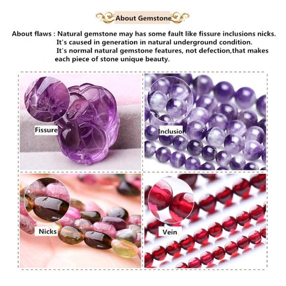 💛 Purple Striped Agate Beaded Bracelet - Picture 6 of 7